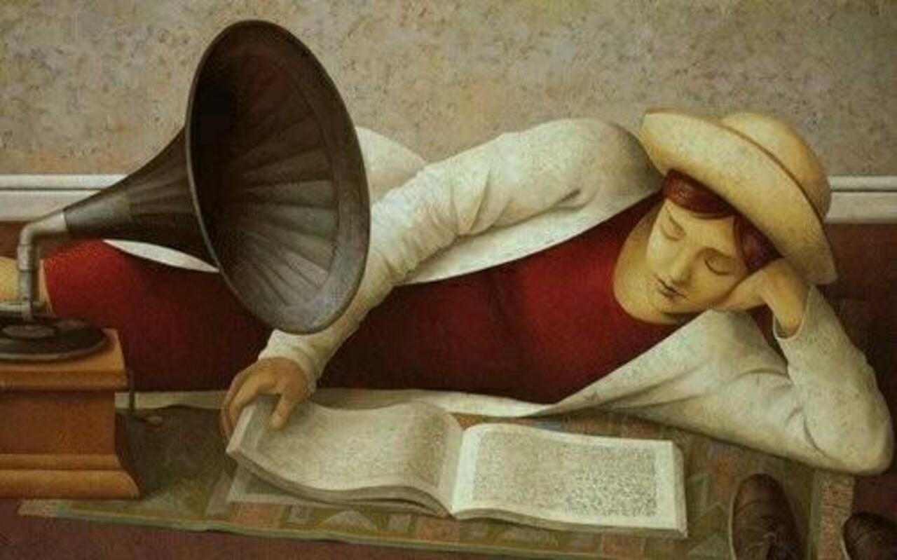 Mujer leyendo - Fabio Hurtado #art #painting http://t.co/q3a5lGtGWT