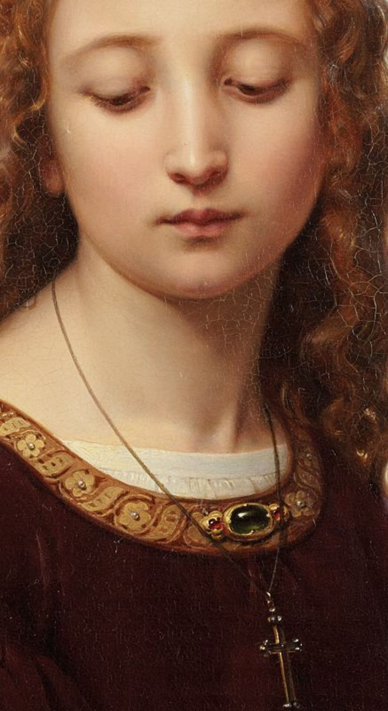 Desde #Artelandia queremos desearos un feliz día con esta obra:
Ernst #Deger, Portrait of a Young Woman, 1853, detail http://t.co/xOgvnPMpIF