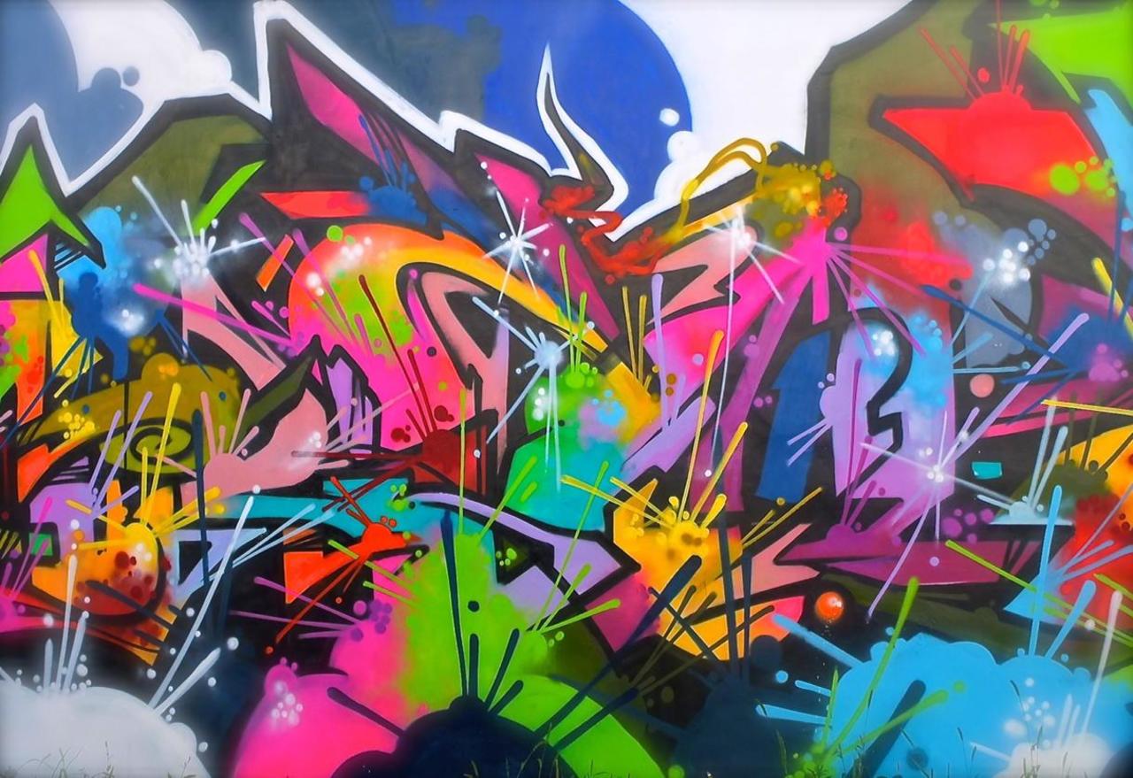 We live in a rainbow of chaos. #Cezanne #streetart #graffiti #art #colour #design #streetphotograhy http://t.co/JNVO3SKbwE